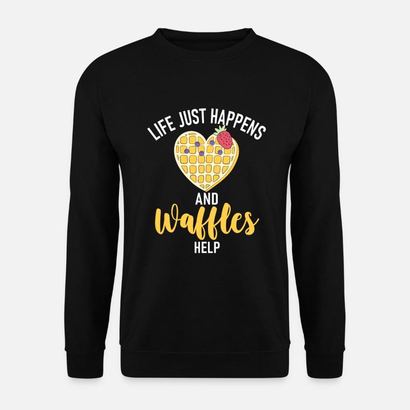 Waffle Lover Gifts - Unisex Sweatshirt - black