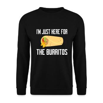 Burrito Gift - Unisex Pullover - Schwarz - Vorne - Alina (178cm) & Michal (187cm)
