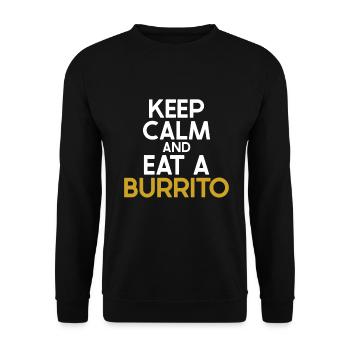Burrito Gift - Unisex Sweatshirt - black - Front - Alina (178cm) & Michal (187cm)