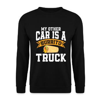 Burrito Gift - Unisex Sweatshirt - black - Front - Alina (178cm) & Michal (187cm)