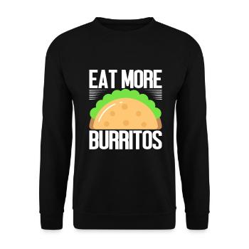 Burrito Gift - Unisex Pullover - Schwarz - Vorne - Alina (178cm) & Michal (187cm)