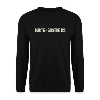 Burrito Gift - Unisex Sweatshirt - black - Front - Alina (178cm) & Michal (187cm)
