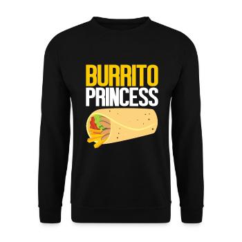 Burrito Gift - Unisex Pullover - Schwarz - Vorne - Alina (178cm) & Michal (187cm)