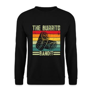 Burrito Gift - Unisex Pullover - Schwarz - Vorne - Alina (178cm) & Michal (187cm)