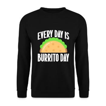 Burrito Gift - Unisex Sweatshirt - black - Front - Alina (178cm) & Michal (187cm)