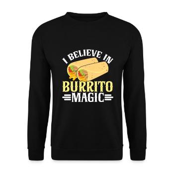 Burrito Gift - Unisex Sweatshirt - black - Front - Alina (178cm) & Michal (187cm)