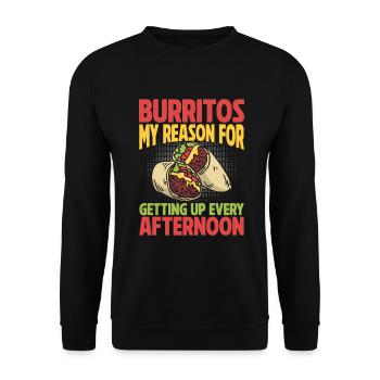 Burrito Gift - Unisex Pullover - Schwarz - Vorne - Alina (178cm) & Michal (187cm)