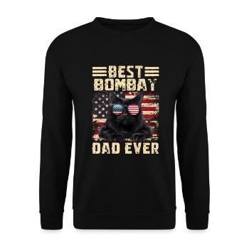Bombay Papa - Sweat-shirt Unisexe - noir - Devant - Alina (178cm) & Michal (187cm)