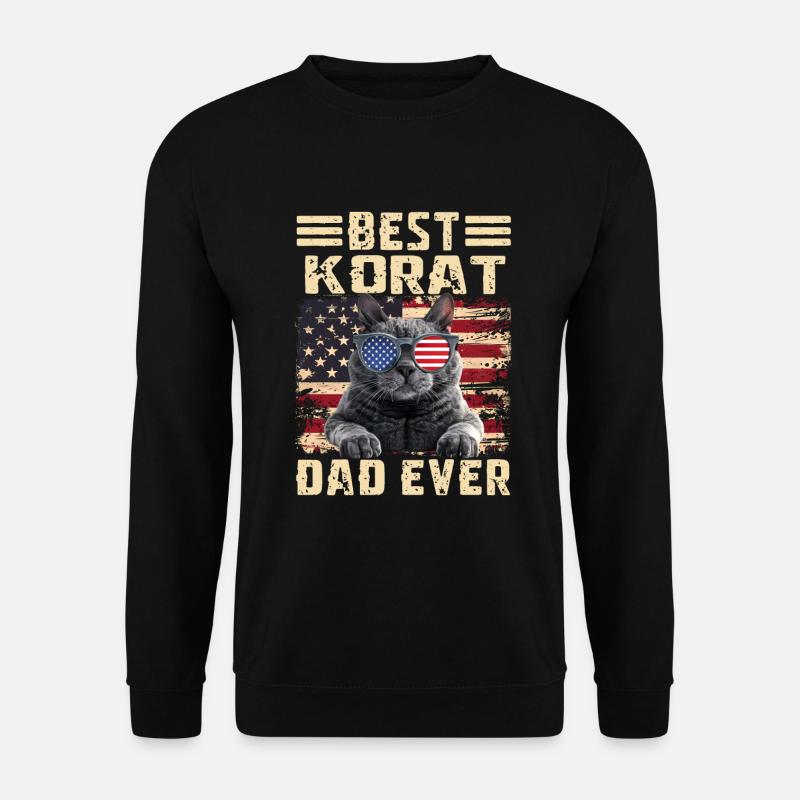 Korat Papa - Sweat-shirt Unisexe - noir