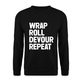 Burrito Gift - Unisex Sweatshirt - black - Front - Alina (178cm) & Michal (187cm)