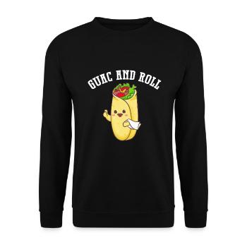 Burrito Gift - Unisex Pullover - Schwarz - Vorne - Alina (178cm) & Michal (187cm)