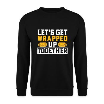 Burrito Gift - Unisex Sweatshirt - black - Front - Alina (178cm) & Michal (187cm)