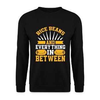Burrito Gift - Unisex Pullover - Schwarz - Vorne - Alina (178cm) & Michal (187cm)
