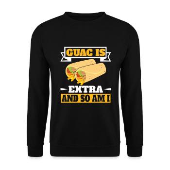 Burrito Gift - Unisex Pullover - Schwarz - Vorne - Alina (178cm) & Michal (187cm)