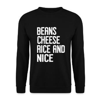 Burrito Gift - Unisex Pullover - Schwarz - Vorne - Alina (178cm) & Michal (187cm)