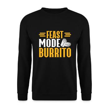 Burrito Gift - Unisex Pullover - Schwarz - Vorne - Alina (178cm) & Michal (187cm)