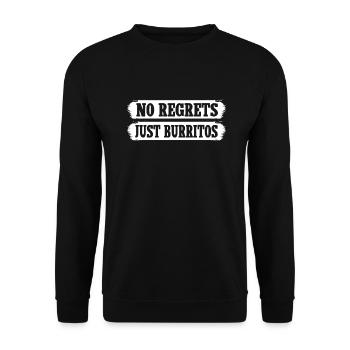 Burrito Gift - Unisex Sweatshirt - black - Front - Alina (178cm) & Michal (187cm)