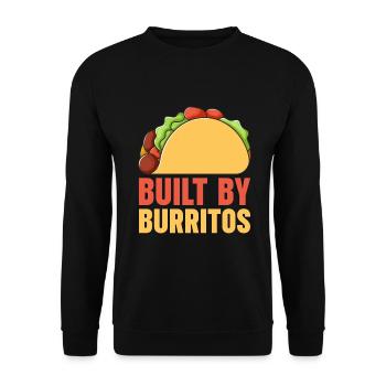 Burrito Gift - Unisex Pullover - Schwarz - Vorne - Alina (178cm) & Michal (187cm)