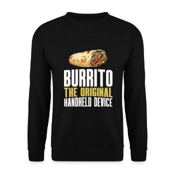 Burrito Gift - Unisex Sweatshirt - black - Front - Alina (178cm) & Michal (187cm)