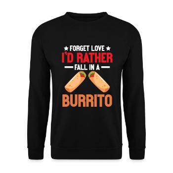 Burrito Gift - Unisex Pullover - Schwarz - Vorne - Alina (178cm) & Michal (187cm)