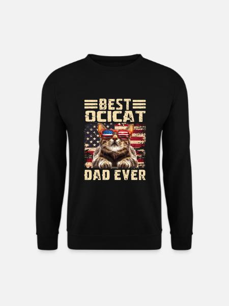 Ocicat Papa - Unisex Sweatshirt - black