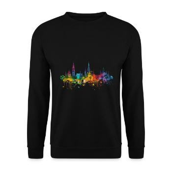 Ludwigsburg - Unisex Pullover - Schwarz - Vorne - Alina (178cm) & Michal (187cm)