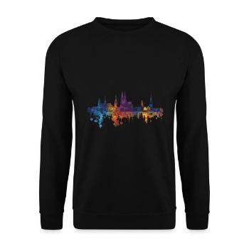 Mainz - Unisex Pullover - Schwarz - Vorne - Alina (178cm) & Michal (187cm)