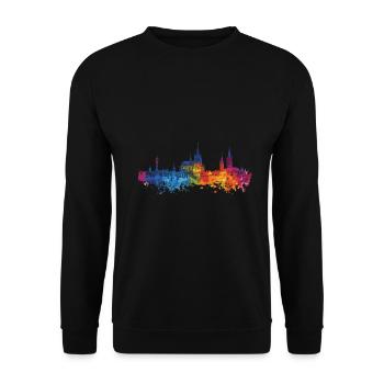 Marburg - Unisex Pullover - Schwarz - Vorne - Alina (178cm) & Michal (187cm)