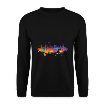 Main Valley - Unisex Sweatshirt - black - Front - Alina (178cm) & Michal (187cm)