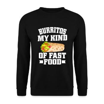 Burrito Gift - Unisex Pullover - Schwarz - Vorne - Alina (178cm) & Michal (187cm)