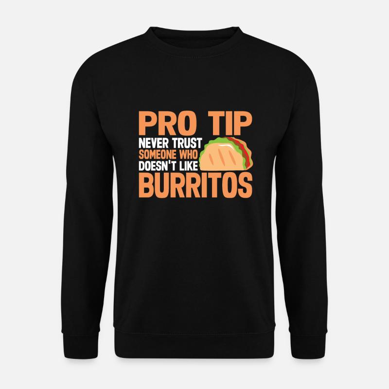 Burrito Gift - Unisex Pullover - Schwarz