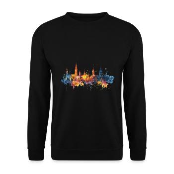 Minden - Unisex Pullover - Schwarz - Vorne - Alina (178cm) & Michal (187cm)