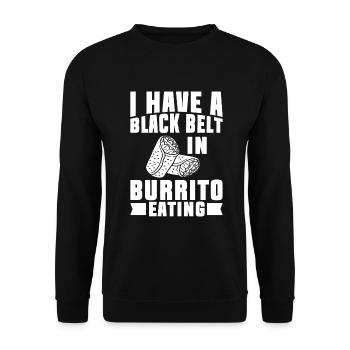 Burrito Gift - Unisex Pullover - Schwarz - Vorne - Alina (178cm) & Michal (187cm)