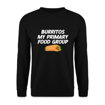 Burrito Gift - Unisex Sweatshirt - black - Front - Alina (178cm) & Michal (187cm)