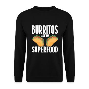 Burrito Gift - Unisex Pullover - Schwarz - Vorne - Alina (178cm) & Michal (187cm)