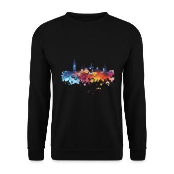 Neufahrn près de Freising - Sweat-shirt Unisexe - noir - Devant - Alina (178cm) & Michal (187cm)