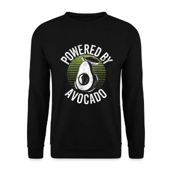 Avocado Gifts - Unisex Sweatshirt - black - Front - Alina (178cm) & Michal (187cm)