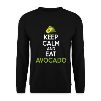 Avocado Gifts - Unisex Sweatshirt - black - Front - Alina (178cm) & Michal (187cm)
