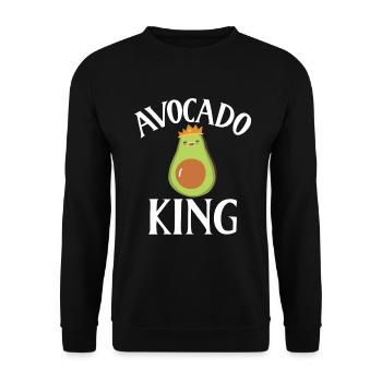 Avocado Gifts - Unisex Sweatshirt - black - Front - Alina (178cm) & Michal (187cm)