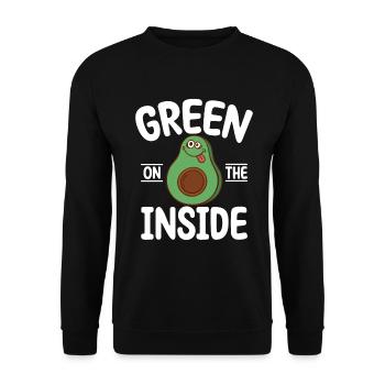 Avocado Gifts - Unisex Sweatshirt - black - Front - Alina (178cm) & Michal (187cm)