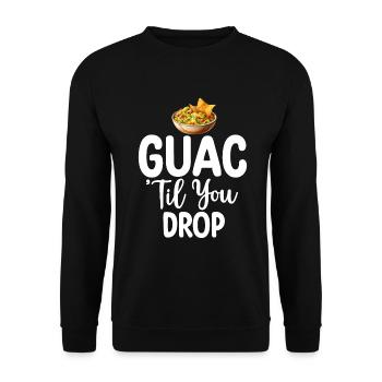 Avocado Gifts - Unisex Sweatshirt - black - Front - Alina (178cm) & Michal (187cm)