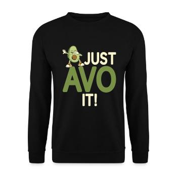 Avocado Gifts - Unisex Pullover - Schwarz - Vorne - Alina (178cm) & Michal (187cm)