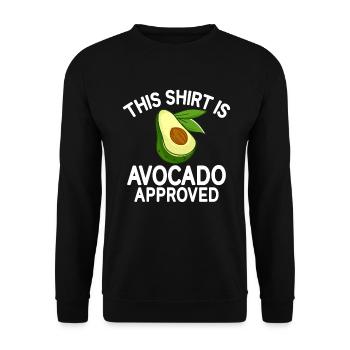 Avocado Gifts - Unisex Sweatshirt - black - Front - Alina (178cm) & Michal (187cm)