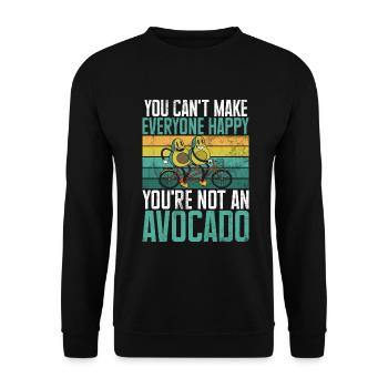 Avocado Gifts - Unisex Sweatshirt - black - Front - Alina (178cm) & Michal (187cm)