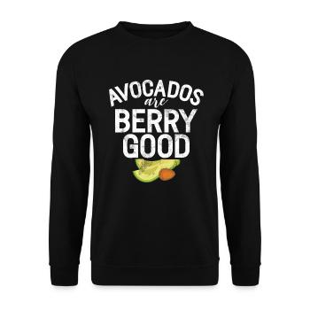 Avocado Gifts - Unisex Sweatshirt - black - Front - Alina (178cm) & Michal (187cm)