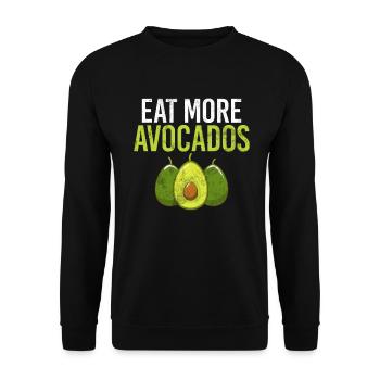 Avocado Gifts - Unisex Sweatshirt - black - Front - Alina (178cm) & Michal (187cm)