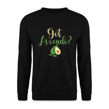 Avocado Gifts - Unisex Sweatshirt - black - Front - Alina (178cm) & Michal (187cm)