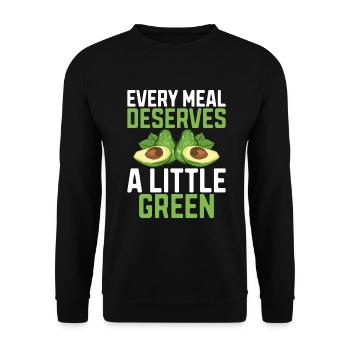 Avocado Gifts - Unisex Sweatshirt - black - Front - Alina (178cm) & Michal (187cm)