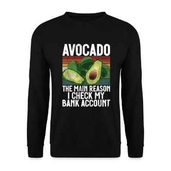 Avocado Gifts - Unisex Sweatshirt - black - Front - Alina (178cm) & Michal (187cm)