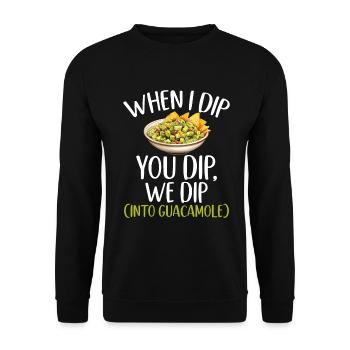 Avocado Gifts - Unisex Sweatshirt - black - Front - Alina (178cm) & Michal (187cm)